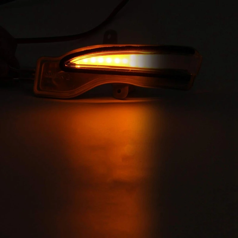 Боковой Зеркало заднего вида светильник Динамический светодиодный сигнал