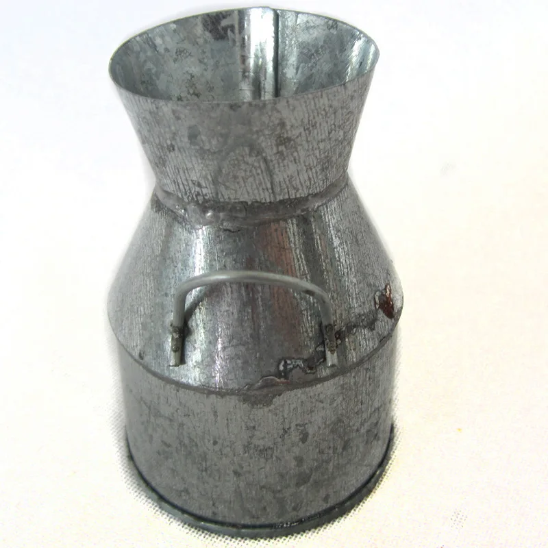 100 шт. мини садовая банка для полива молока ведро Винтажные Цветы бочка