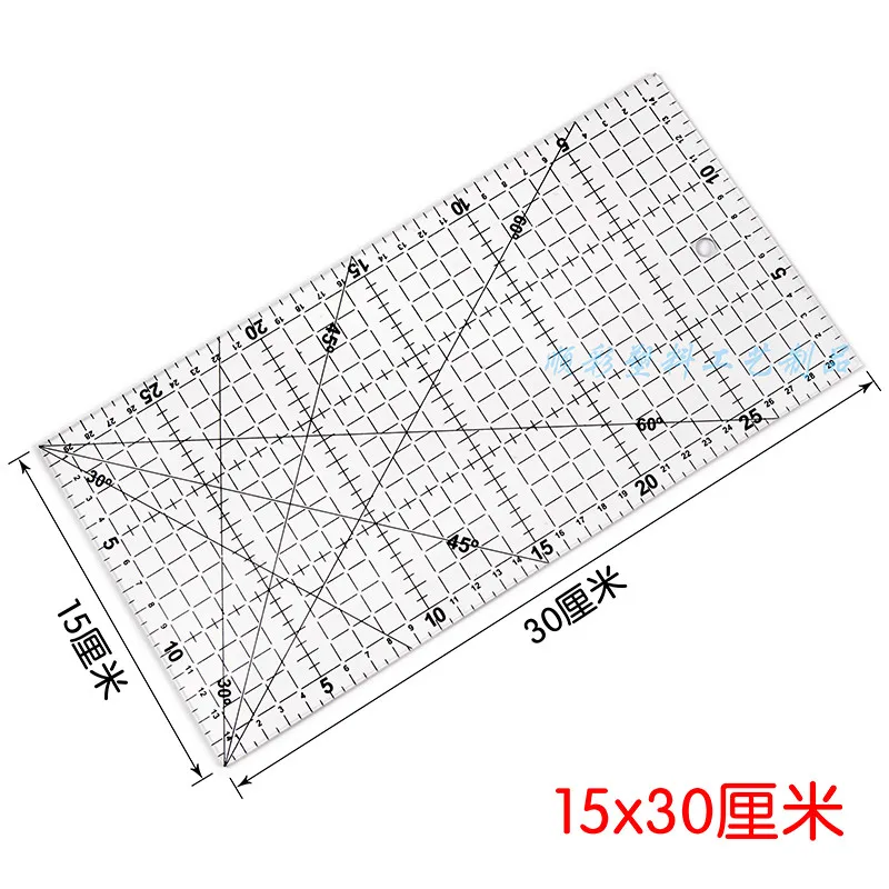 15*30 см Универсальный прозрачный акриловый линейки для пэчворка инструмент