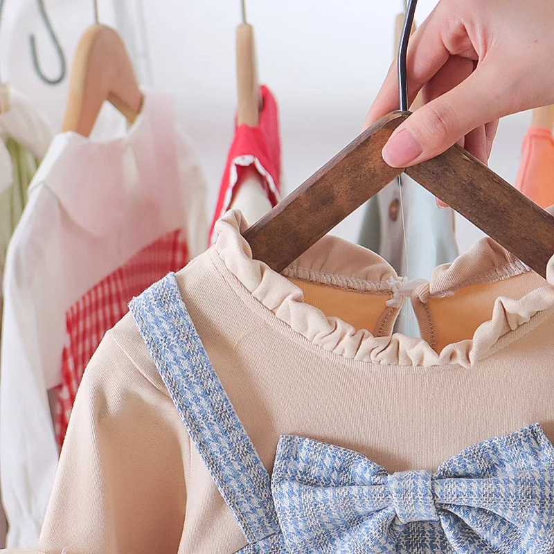 Недорогое корейское розовое милое мини-платье для новорожденных новинка 2021