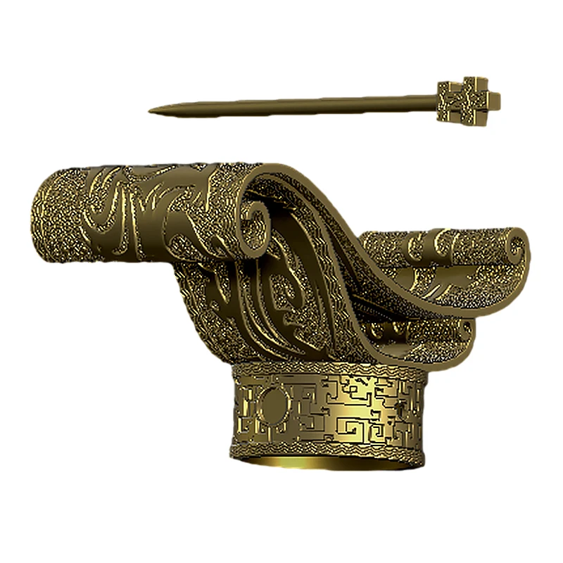 Китайская династия Хань император волосы корона реквизит для ТВ фильмов древняя