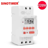 heavy load 5000w digital timer switch programmable 24hrs automatic switch for led lighting loading onoff