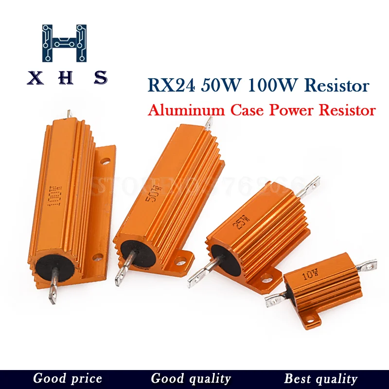 50 Вт 100 алюминиевый мощный металлический корпус чехол с проволочным резистором