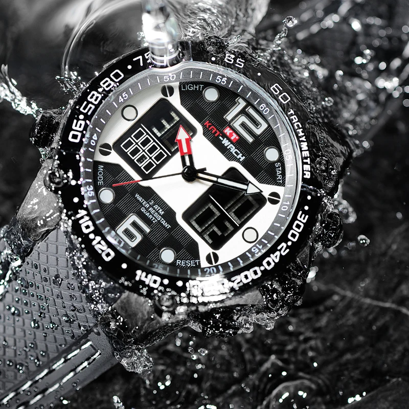 Светодиодные цифровые часы водонепроницаемые военные наручные светящиеся