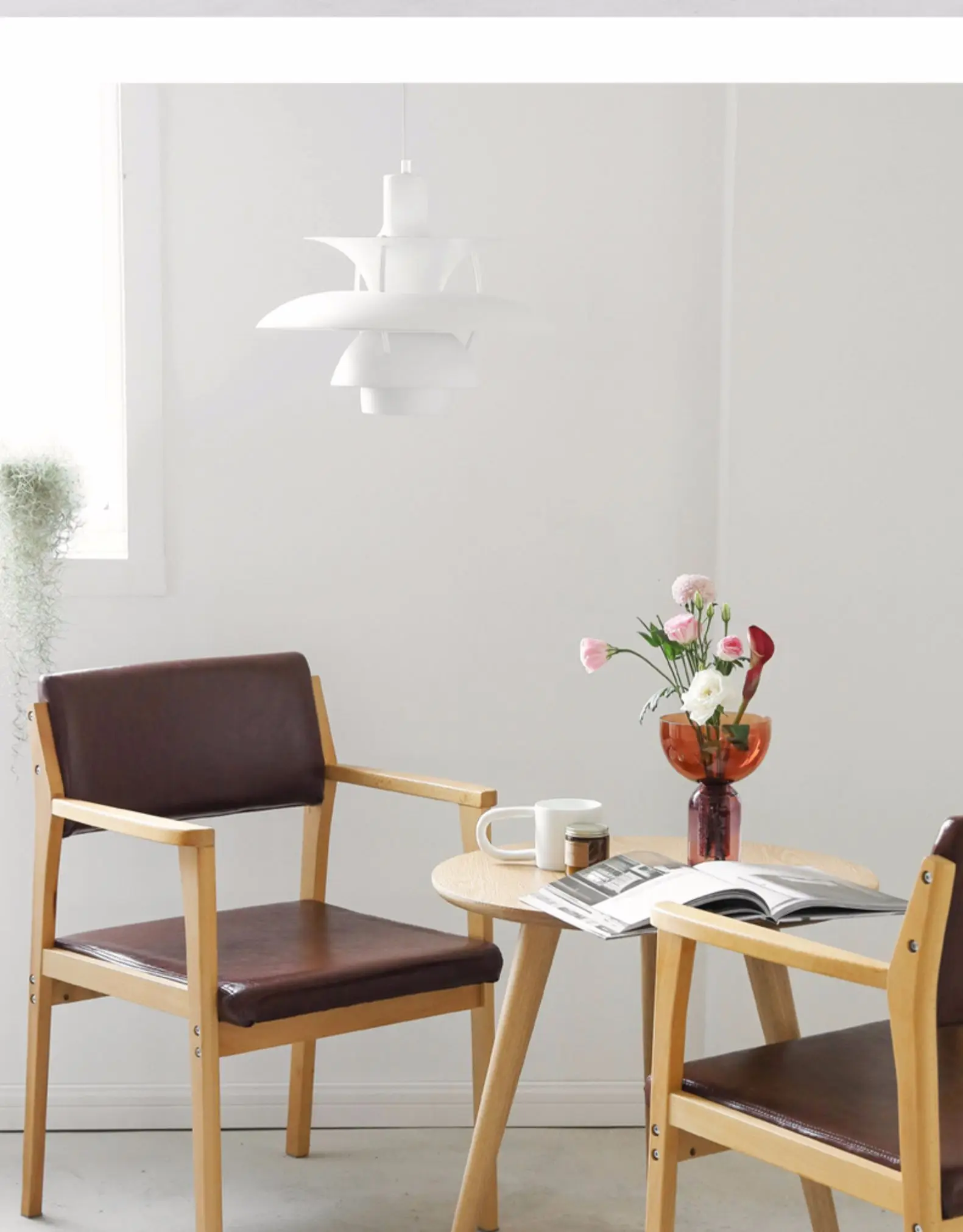 Обеденный стул из цельного дерева nordic с обивкой ткани спинка кресла простой дом