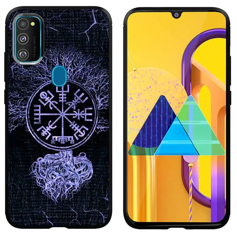 

Viking Vegvisir Logo Shell Phone Case For Samsung A10 A12 A02 A20E M30 A31 A40 A50 S A52 A51 A70 A71 A80 Cover Fundas Coque
