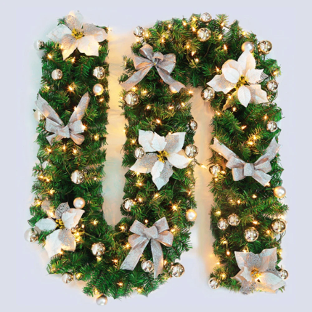 

Rattan Hanging Window Decorations Thicken Handrail Light Door Luminous Home Furnishing Christmas