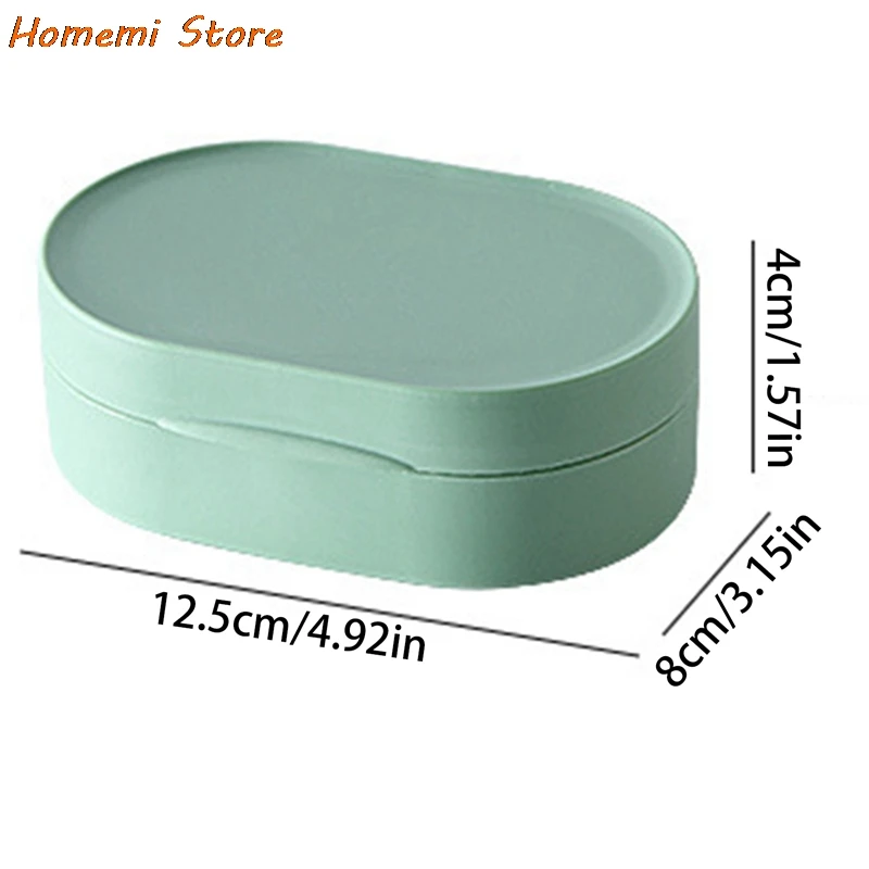 

Plastic Travel Soap Box Dish Plate Case Soap Storage Holder Container Wash Shower Home Bathroom Sealed Soap Case