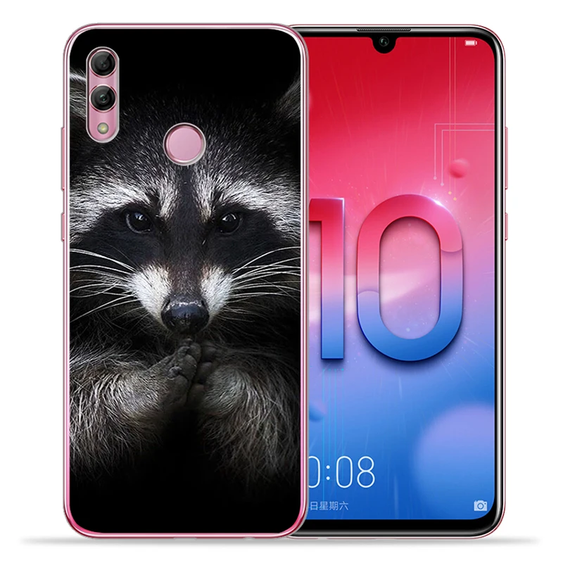 Мягкие силиконовые чехлы из ТПУ с рисунком животных енота лисы чехол для