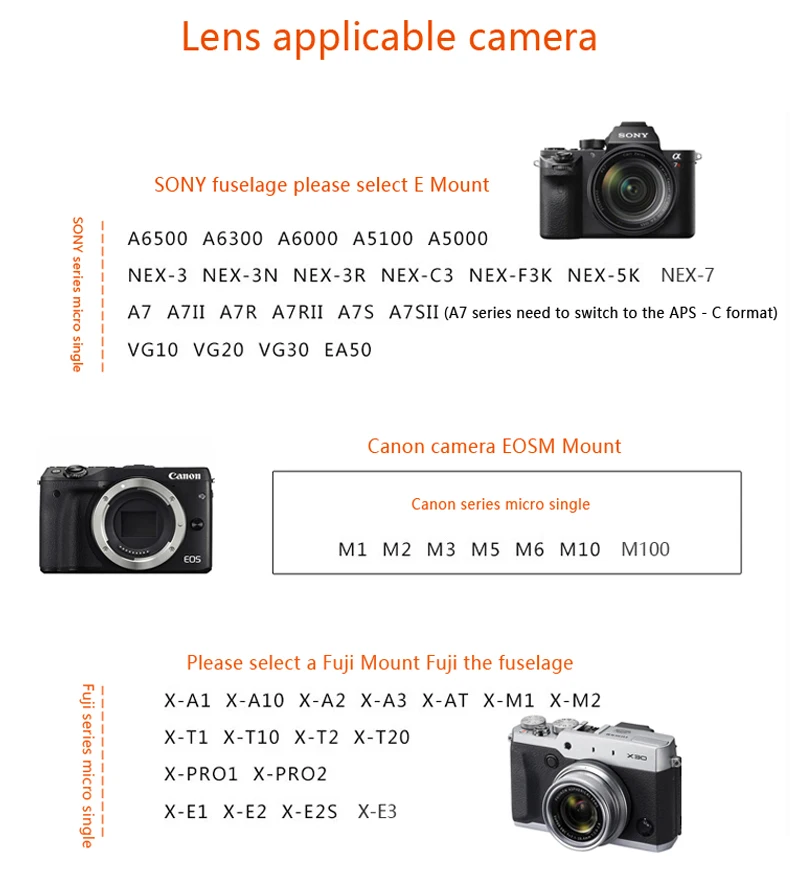 7artisans55MM F1.4 Большая диафрагма портрет ручной фокус объектив камеры для Canon EOS M камера sony E Mount Fuji FX M4/3 Mount
