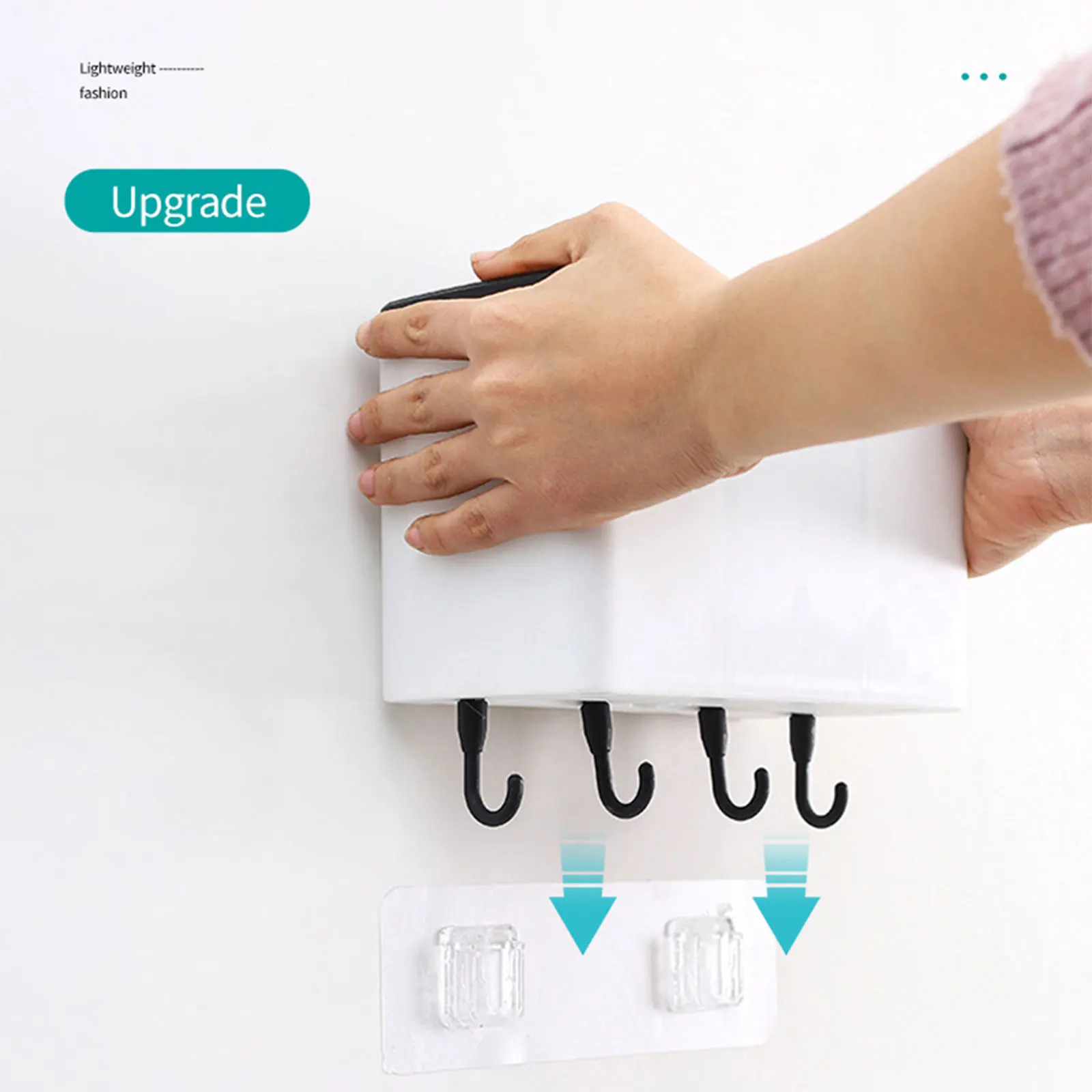 Настенный держатель для палочек съемный четырьмя легко регулируемыми крюк