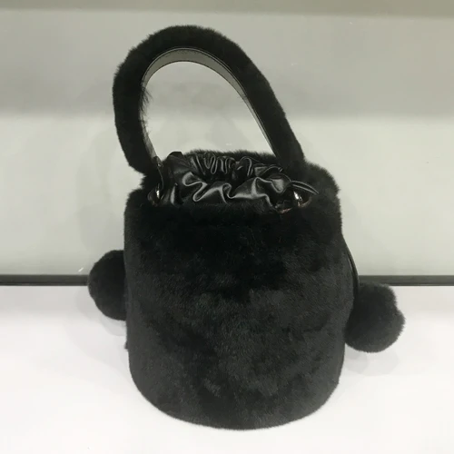 

Hot Sale Winter Female Natural Rex Rabbit Fur Shoulder Bags Women Fashion Real Rex Rabbit Fur Handbags Lady Fur Crossbody Bags