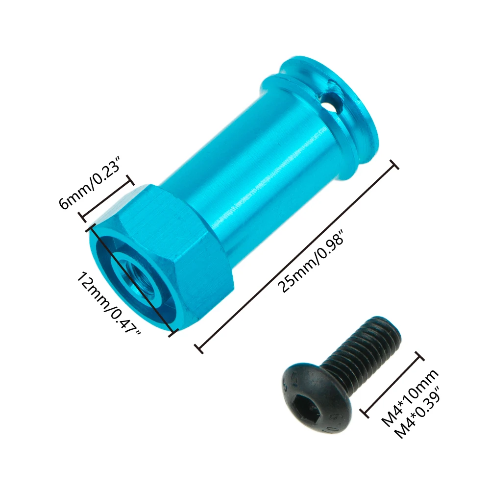 

1set Wheel Hex Hub 25mm Extension Adapter for 1/10 Traxxas Slash RC truck Car