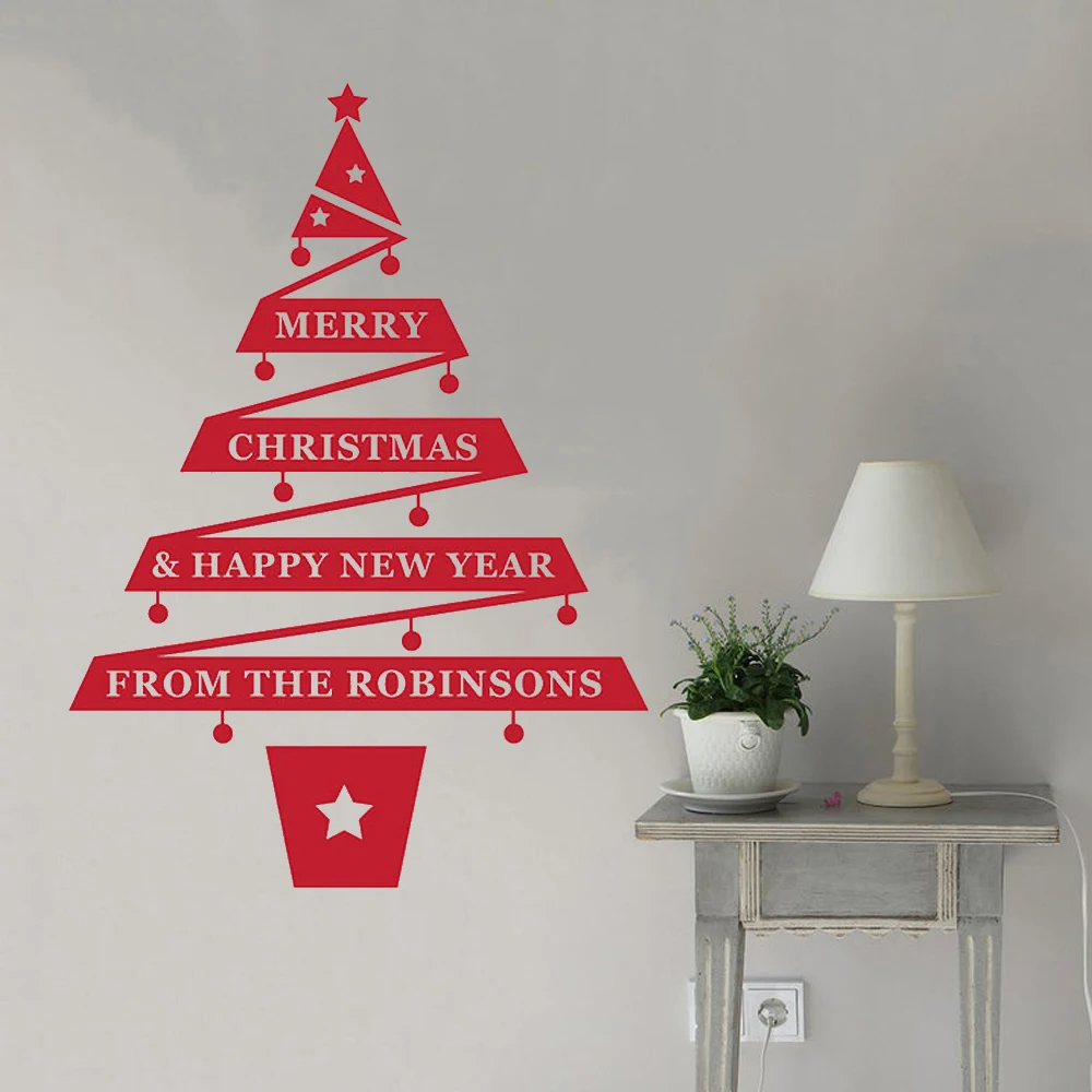 

Christmas Wall Sticker Christmas Celebration Home Decor Ideas To Deck Your Walls Decal Holiday Decor Vinyl Mural CH354