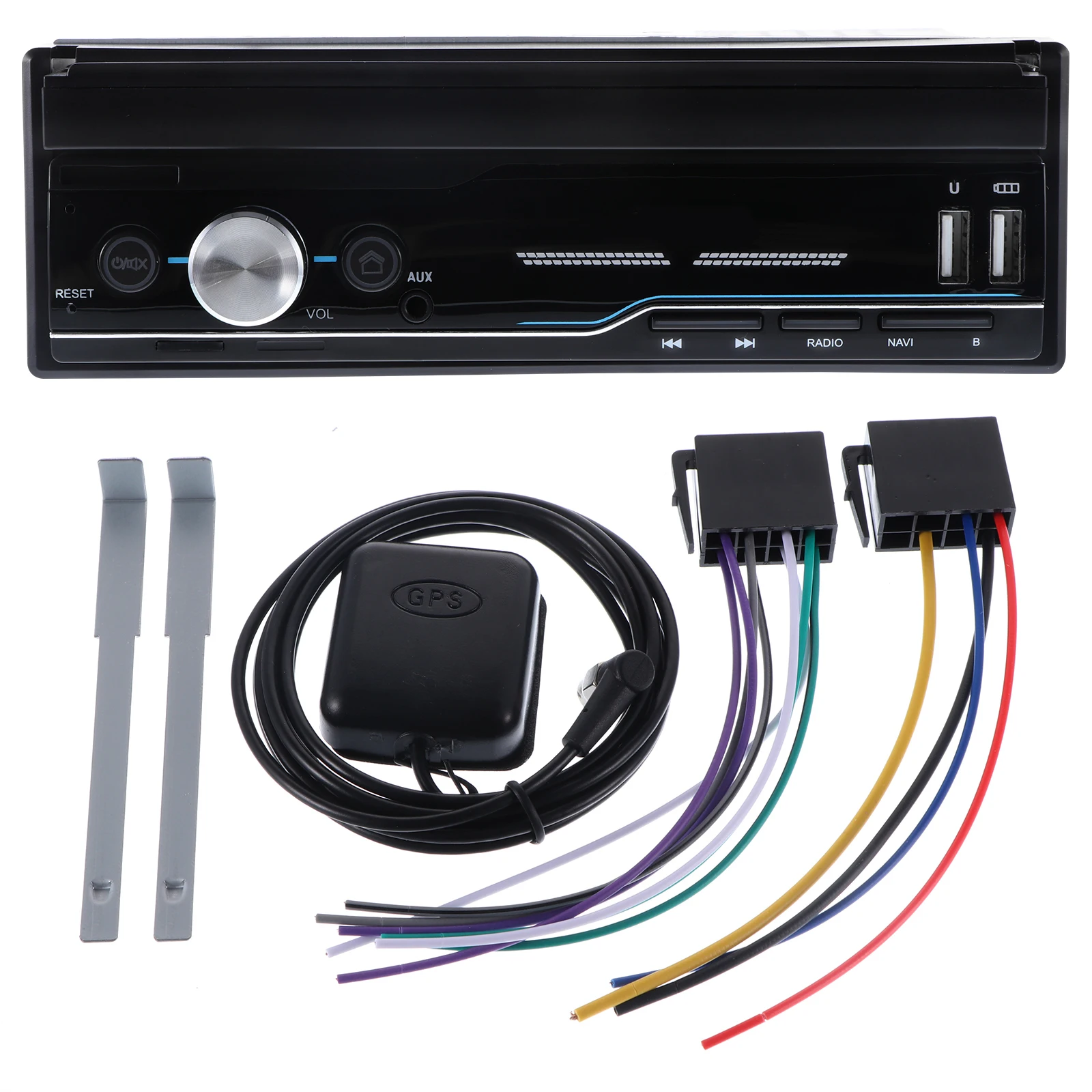 

Car Player 7 Inch Digital Display GPS WiFi AUX-in Bluetooth USB TF Card Automobile FM Transmitter Vehicle-Mounted Player