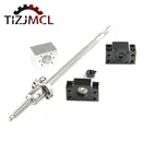 Шариковый винт SFU1204 с концевой машиной RM1204, длина 250, 300, 550, 600, 800, 1500 мм, шариковая гайка с одним фланецем BFBK10 + Корпус шариковой гайки, 1 комплект