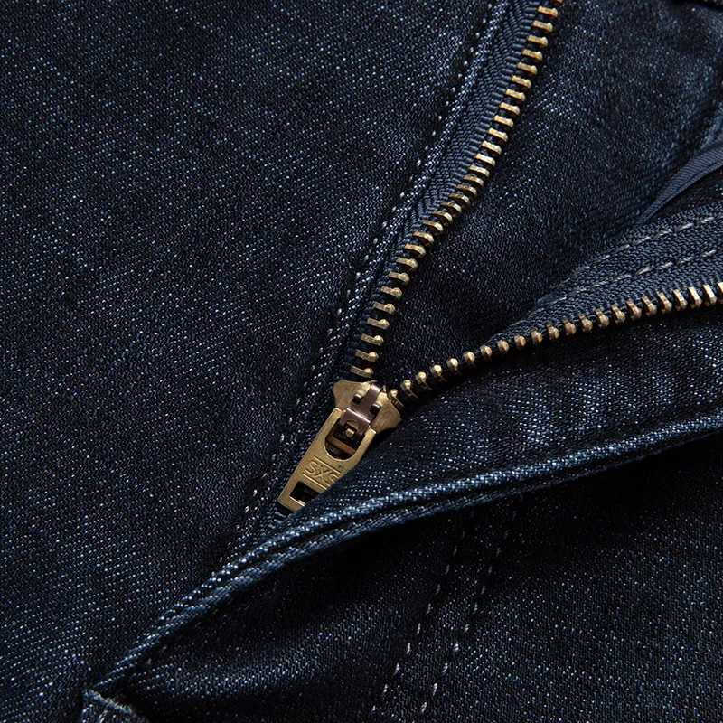 Толстая брендовая одежда зимние бархатные плотные теплые мужские джинсы деловые