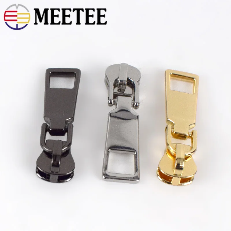 Meetee 50 шт. слайдеры на молнии для 5 # резиновые пуховая куртка Карманный молния