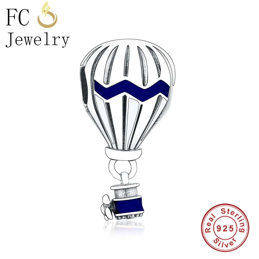 Подвеска Шарм для браслета из серебра 925 пробы в виде воздушного шара|Бусины| |