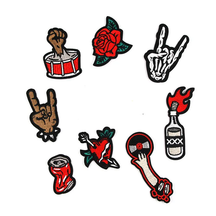 Новое поступление винтажные нашивки для одежды в стиле панк полоску с помощью