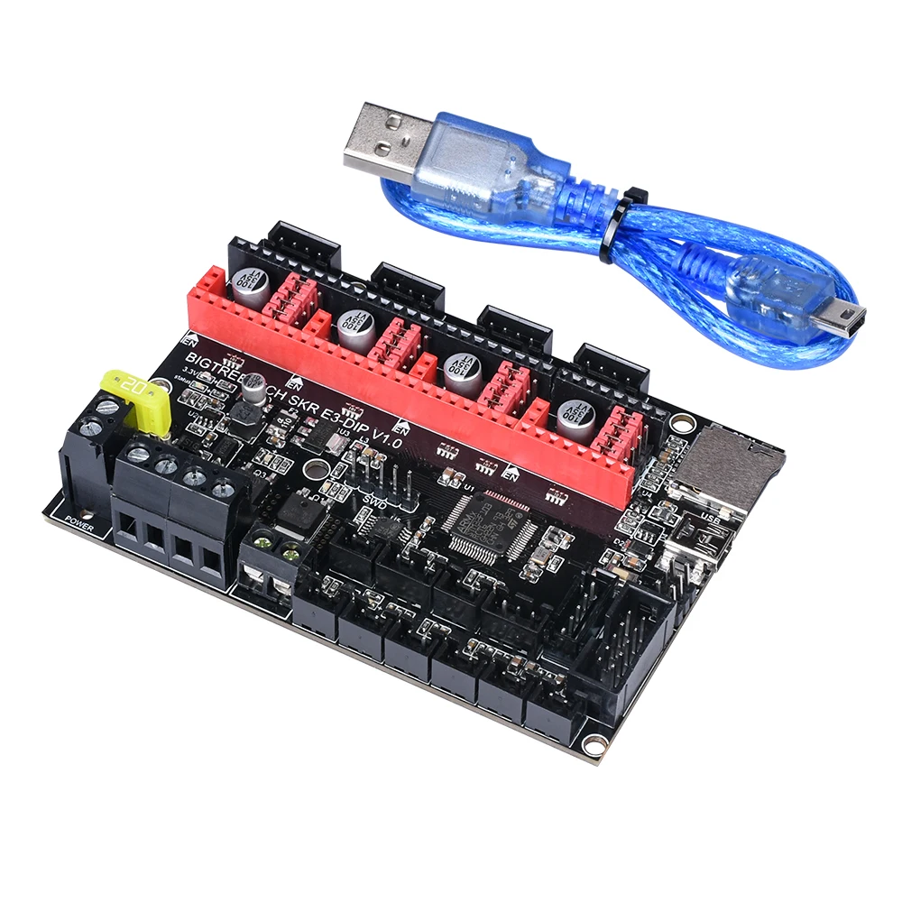 BIQU BIGTREETECH SKR MINI E3 32 бит плата управления интегрированная TMC2209 UART RGB Marlin для Ender 3 Ender 5 Pro части 3d принтера