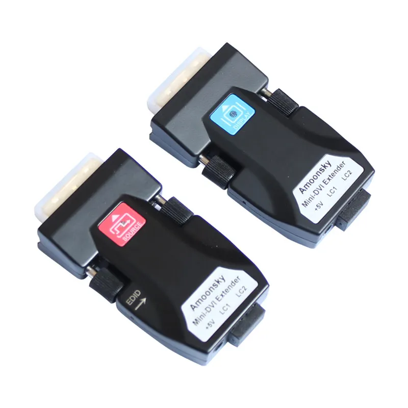 Мини dvi оптический волоконный передатчик и приемник Поддержка LC кабель