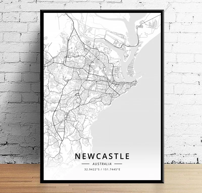 Мельбурн милдура Ньюкасл Нора Перт порт макуори Современная Карта города