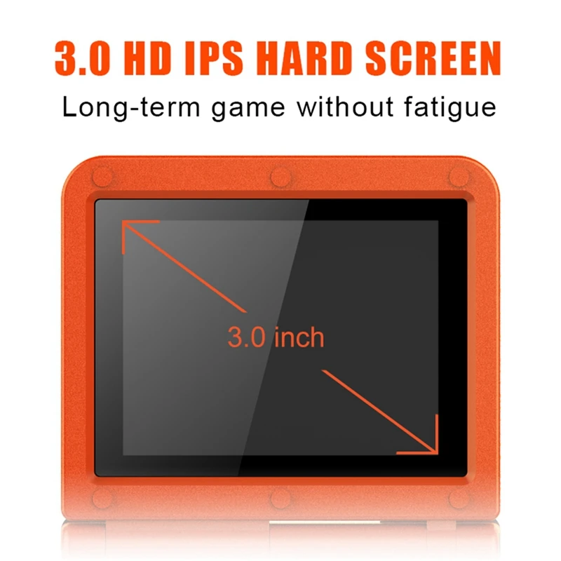 Портативная игровая 3d-консоль Powkiddy V90 Игровая приставка с 3 дюймовым IPS экраном