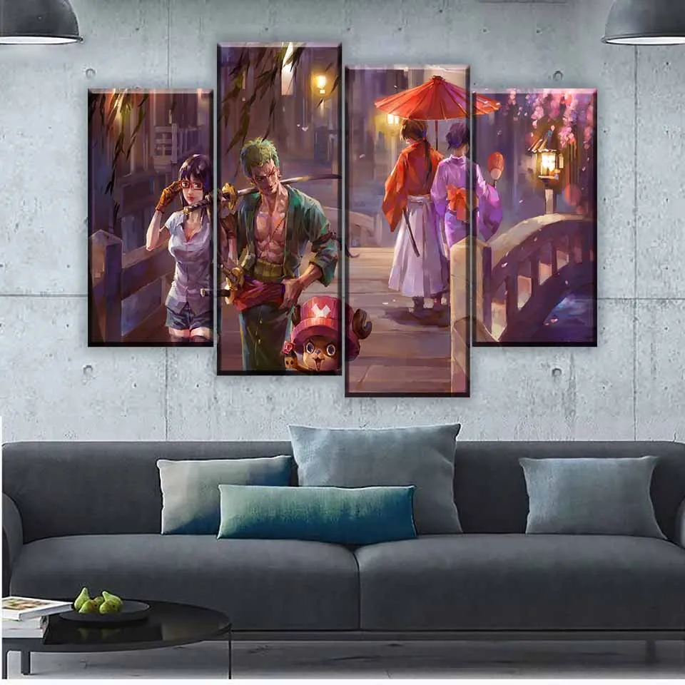 5 шт. Холст Картина море вор король для современной HD декоративной спальни