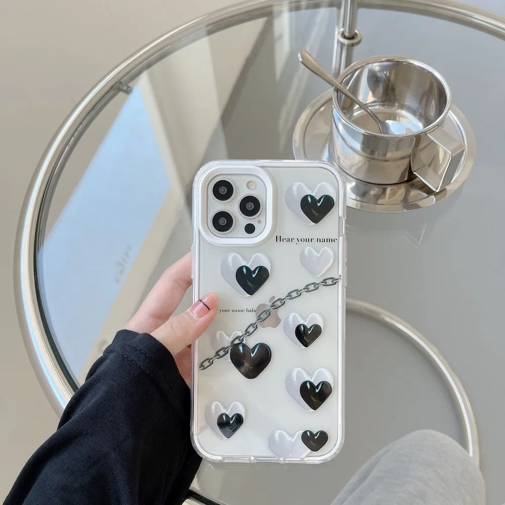 

Love chain case for iphone 11promax 7 8 7Plus 11 12 12promax X XSMax XR Fall proof soft shell