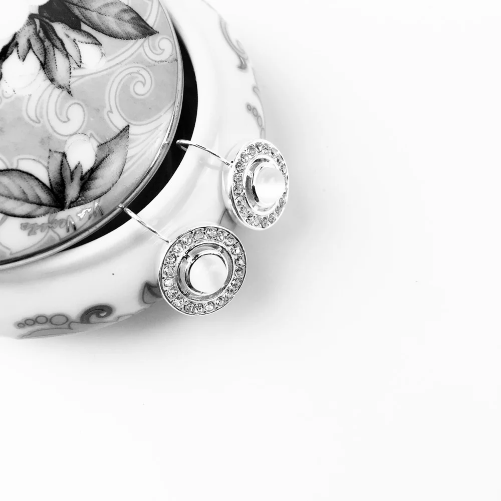 Женские серьги-подвески кошачий глаз в стиле Томаса из серебра 925 пробы |