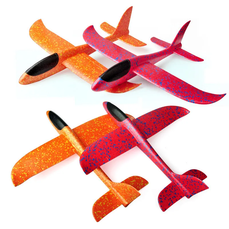

Foam Throwing Glider Airplane Surprise Funny Inertia Aircraft Toys Hand Launch Airplane Model Multiple Color Baby Companion