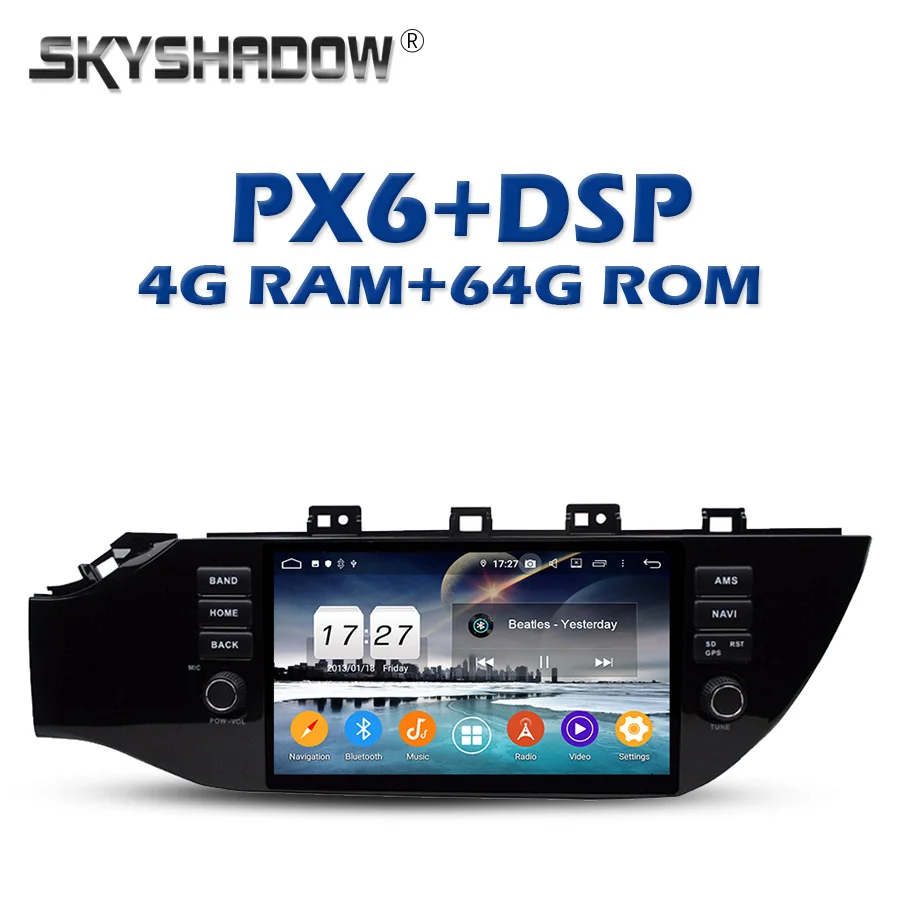 720P беспроводной автомобильный DVD плеер Carplay PX6 мультимедийный IPS Android 10 4G + 64G Bluetooth