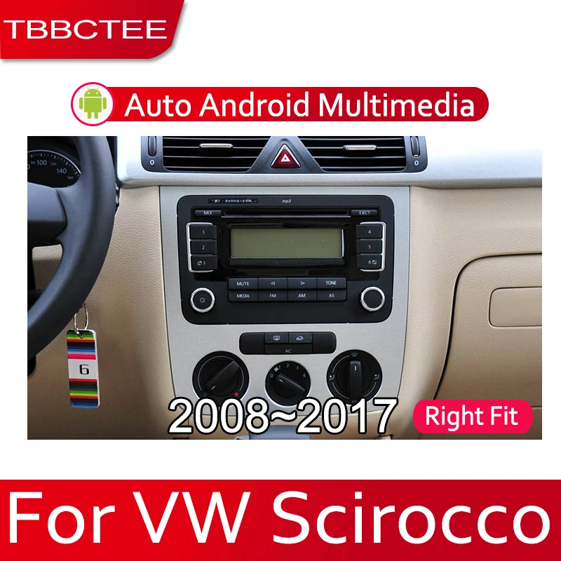 TBBCTEE 9 HD 1080P ips ЖК-экран Android 8 ядерный для Volkswagen VW Scirocco 2008 ~ 2017 Автомагнитола BT 3G4G wifi AUX
