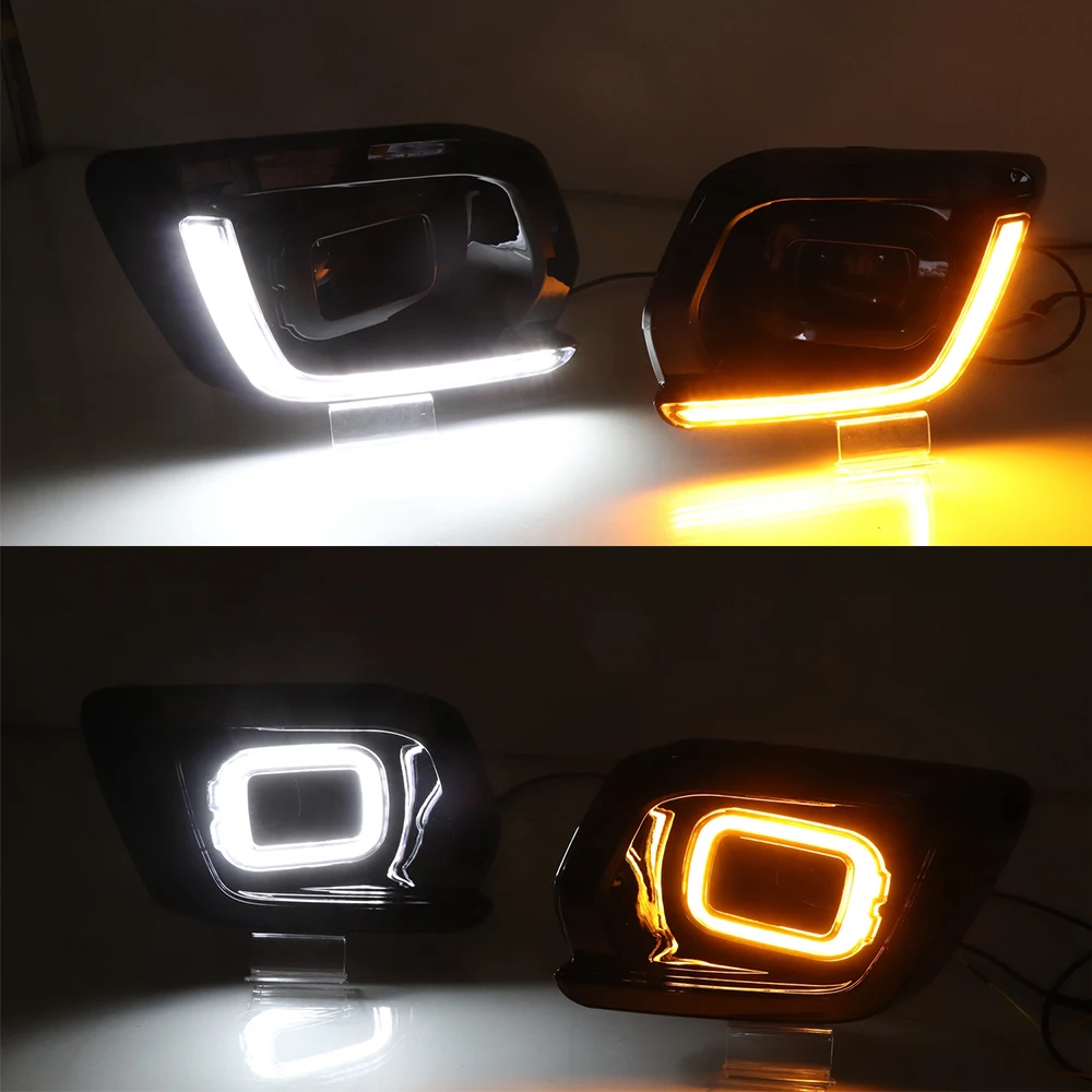 CSCSNL 2Pcs DRL Fog Lamp for Ford Ranger Wildtrak 2019 2020 LED Daytime Running Light Day with Turn Signal | Автомобили и