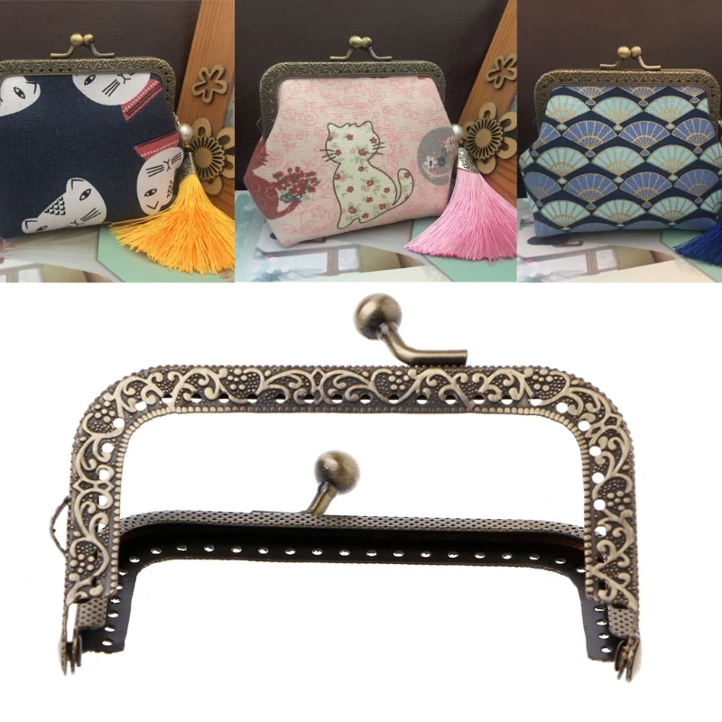 

1PC Metal Frame Kiss Clasp Arch For Coin Purse Bag Accessories DIY Bronze 8.5cm
