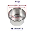Корзина с фильтром для кофемашины, 51 мм, 4 чашки