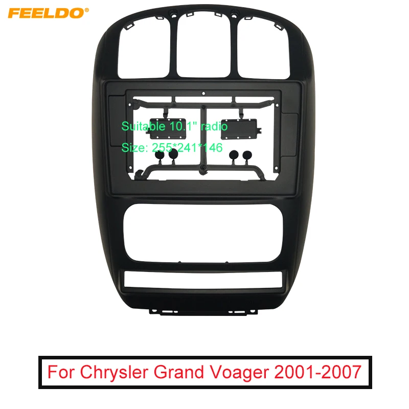 

Car Stereo 10.1 Inch Big Screen Fascia Frame Adapter For chrysler grand voyager touring 2Din Dash Audio Fitting Panel Frame Kit