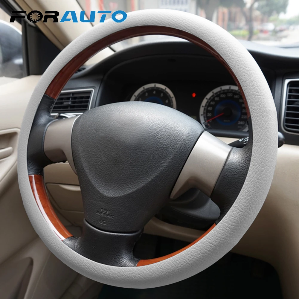 FORAUTO чехол рулевого колеса автомобиля рулевое крышка силиконовая эластичная 38 см Авто-Стайлинг авто аксессуары Универсальный Авто украшения