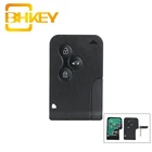 BHKEY для Renault Key 433 МГц, Автомобильный ключ для Renault Megane II Scenic II Grand Scenic 2003-2008, 3 кнопки, дистанционный ключ, печатная плата, ультразвуковой