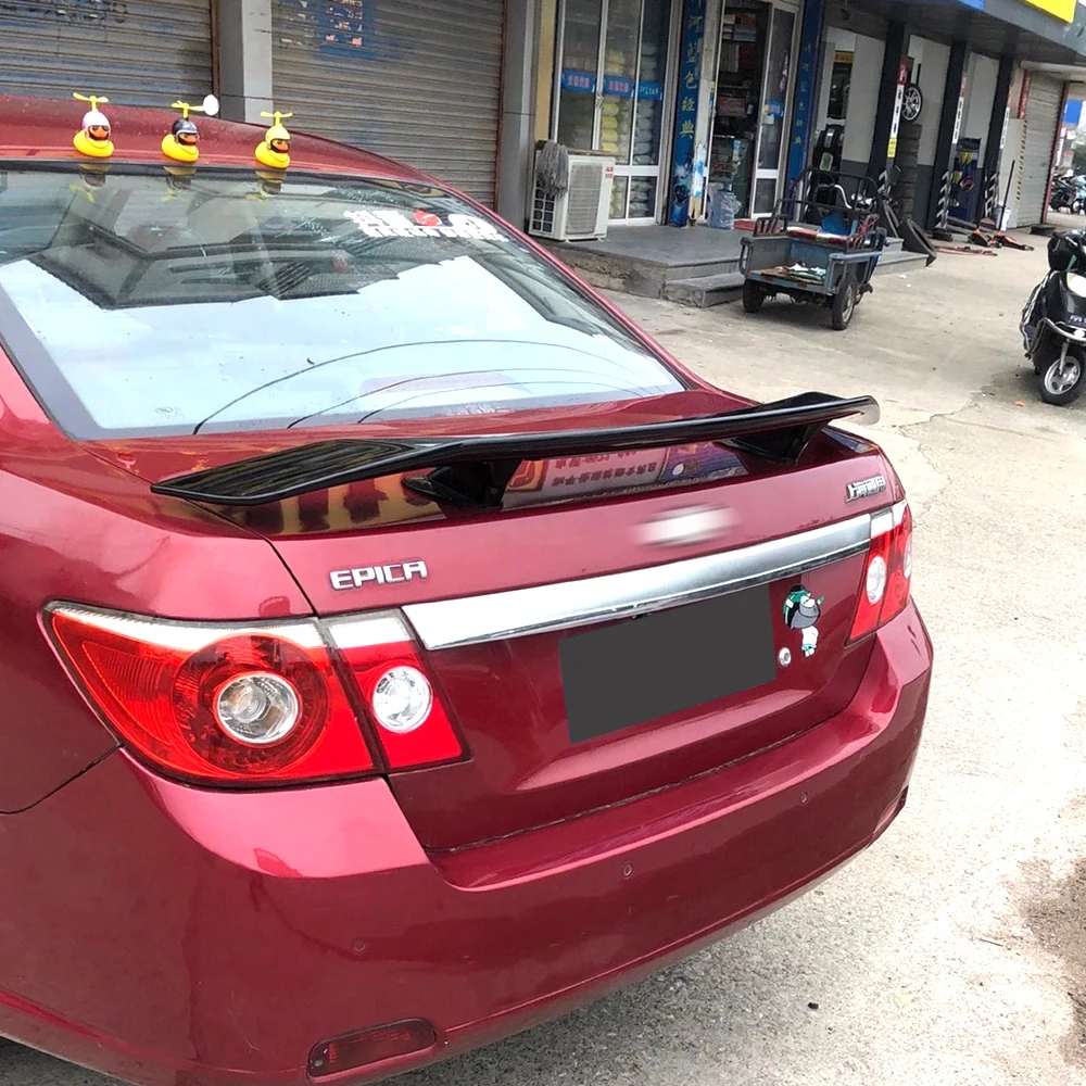 

Универсальный задний спойлер на крышку багажника автомобиля, Комплект крыльев Ducktail для Chevrolet Chevy Epica Cruze, аксессуары для тюнинга седана черно...