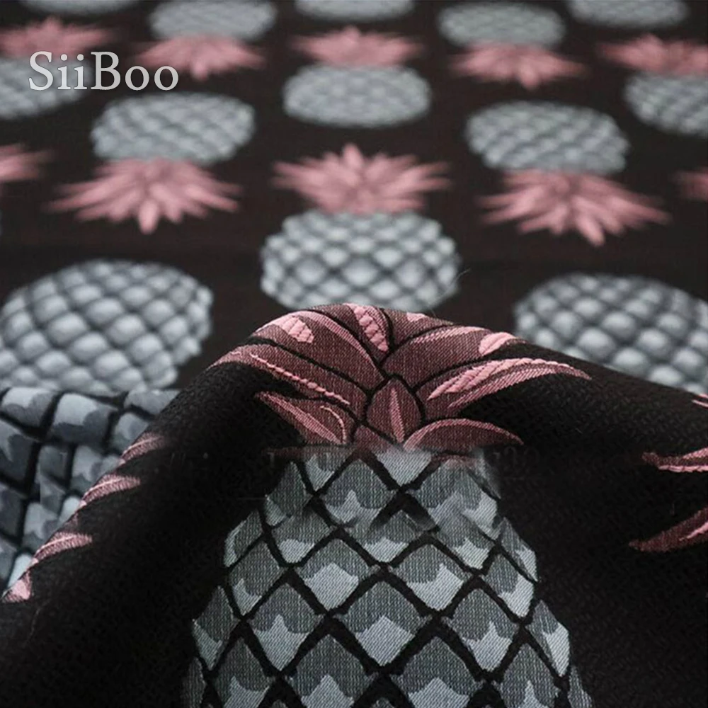 Роскошная жаккардовая ткань в американском стиле с ананасами одежда для платья