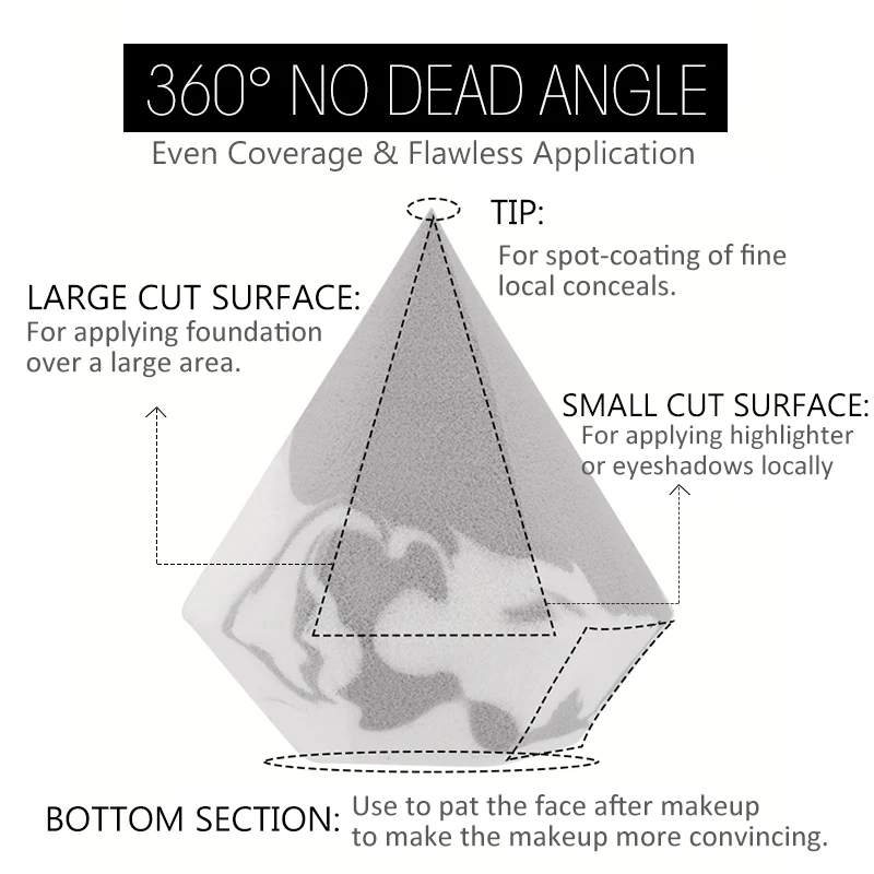 3D косметические спонжи для влажного и сухого использования жидкие бриллиантовые