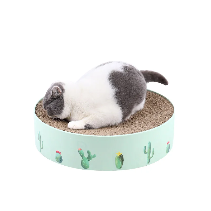 

Cat Scratching Board Corrugated Paper Nail Grinding Cat Sleeping Anti-slip Board Durable Scratching Bowl Training Cat Paw