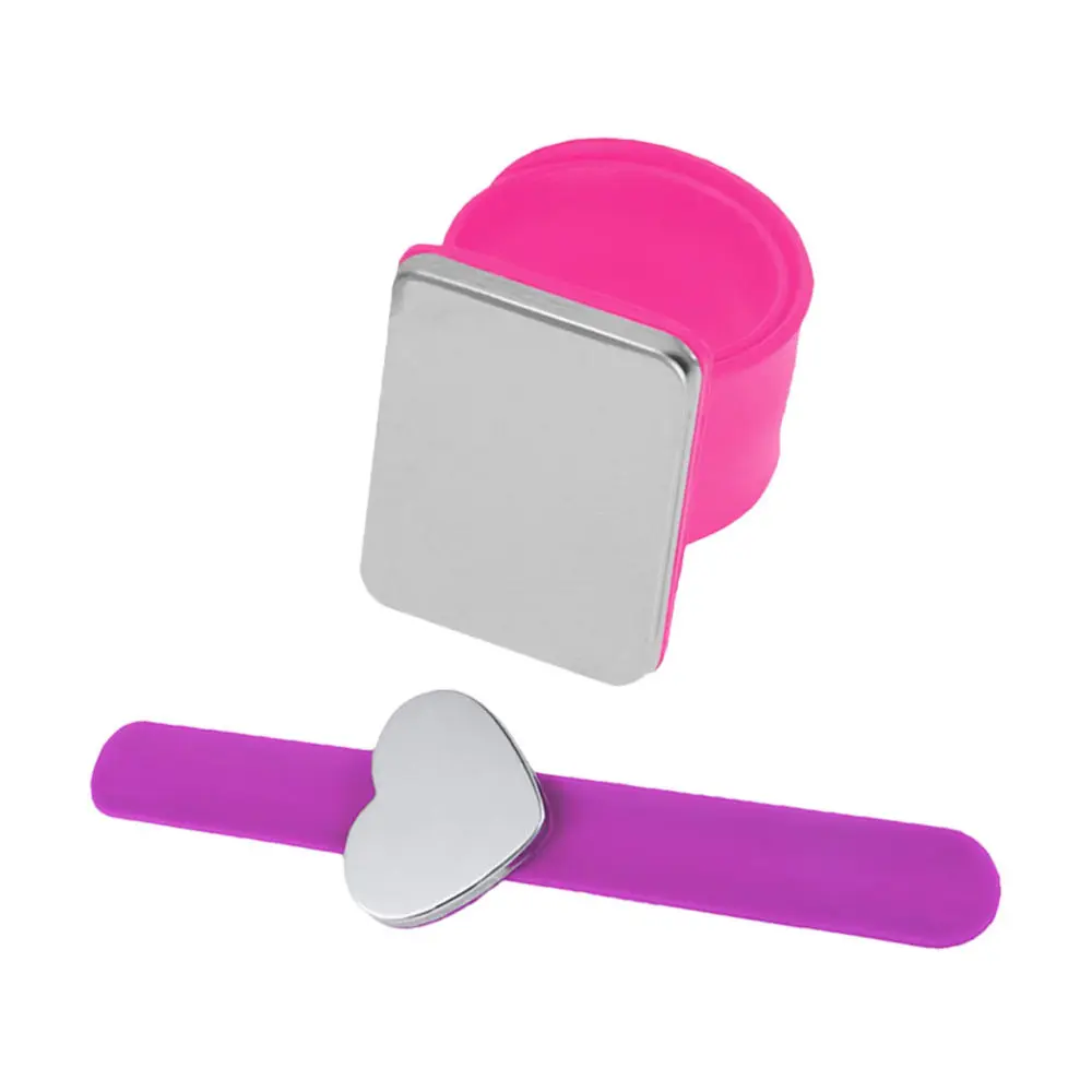 

2Pcs Convenient Magnetic Sewing Wristband Silicone Salon Magnetic Wrist Straps