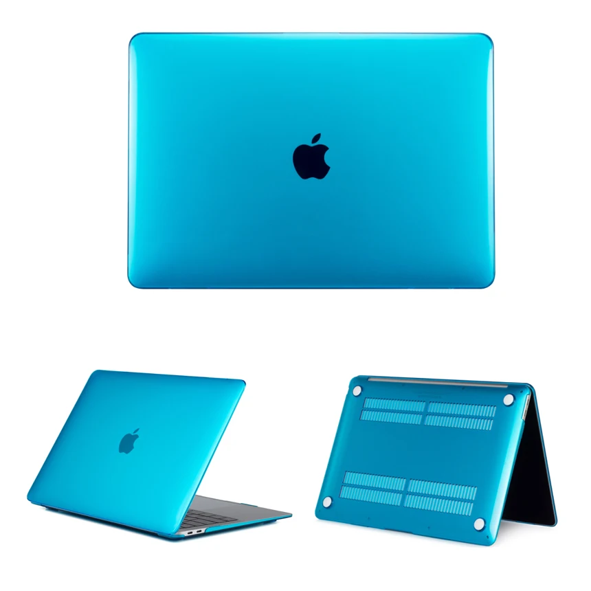 Sky Blue Защитный чехол для пульта прозрачный ПВХ чехол для Macbook Pro 13 15 Touch bar A1707 A1706 A1990 A1989 чехол для ноутбука, защитный ковер для Macbook Air Pro retina 11 12 13 15 Touch Bar ID Чехол для ноутбука - Цвет: Sky Blue