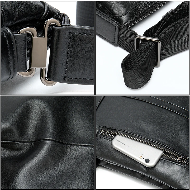 Сумка на плечо Westal Мужская однотонная повседневный мессенджер молнии