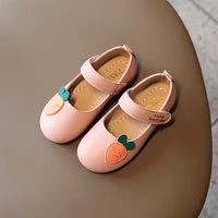 baby girls cute shoes carrot solid color soft leather 1 18 years old kids flat shoes all match t21n07ls 16