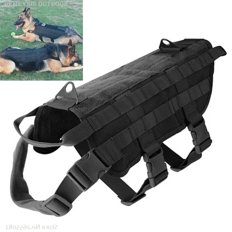 Армейский Тактический Камуфляжный жилет для собак тренировочный сервис жилеты