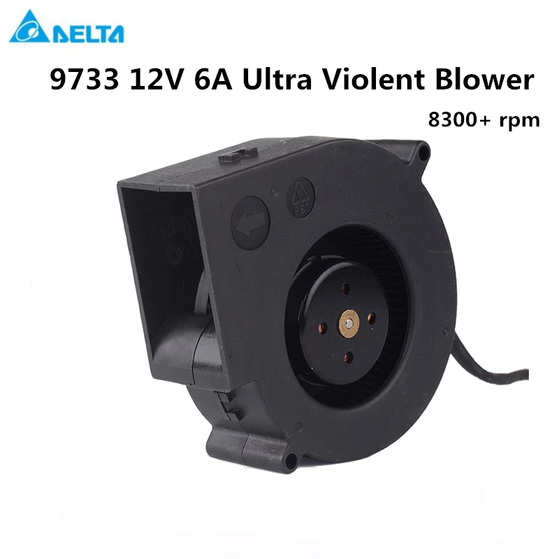 

New original BFB1012UH 12V 6A high current ultra-violent turbo exhaust fan blower outdoor grill 9733 small portable cooling fan